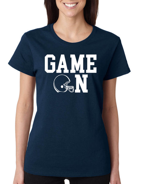Women's T Shirt Game On Football Shirt Love Sport Player Fans Tee