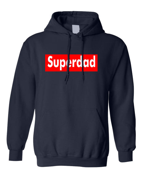 Men's Hoodie Super Dad Top Fathers Day Gift Idea Love Best Daddy