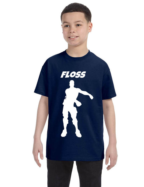 Kids Youth T Shirt Floss White Trendy Floss Dance Shirt Cute Gift