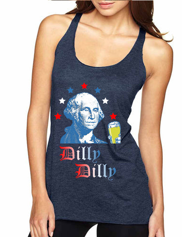 Women's Tank Top George Washington Dilly Dilly 4th Of July Cheers