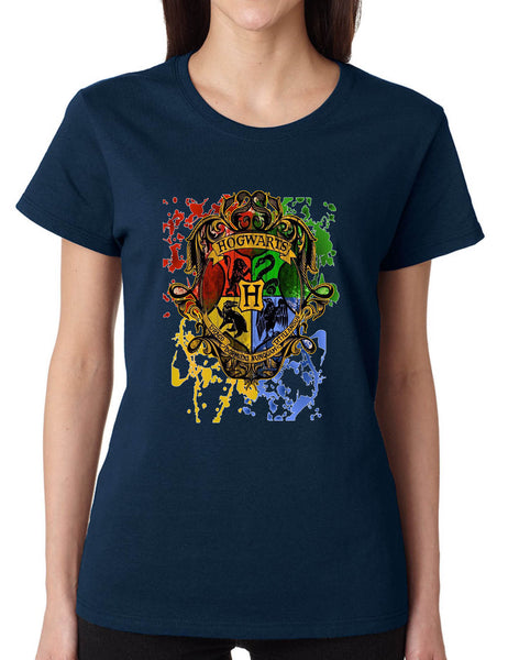 Women's T Shirt Hogwarts Splash Ugly Christmas Fans Gift Holiday Tee