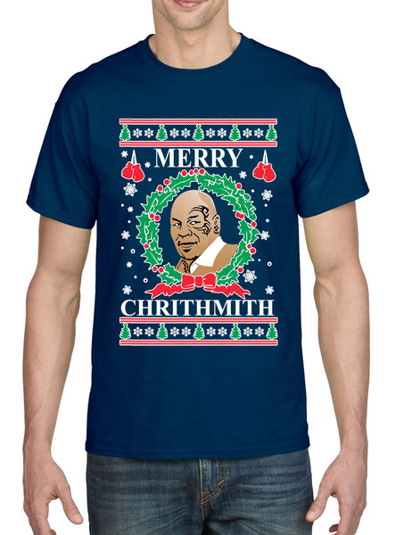 Men's T Shirt Merry Christhmith Mike Tyson Ugly Xmas Boxer Gift Idea