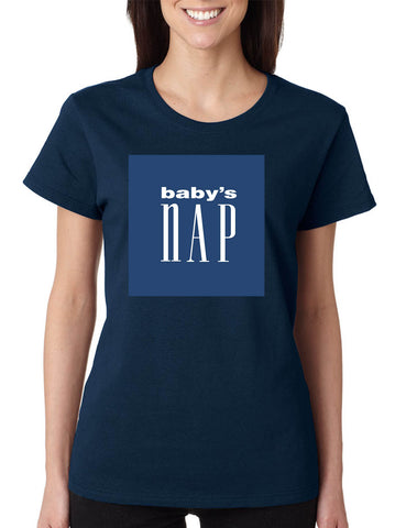 Women's T Shirt Baby's Nap Cute Pregnancy Tee Funny Mother Shirt