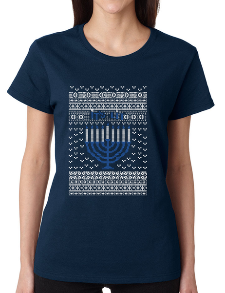 It's Lit Hanukkah Ugly Women's T Shirt jewish Shirt