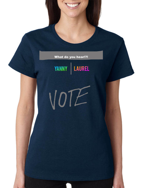 Women's T Shirt Yanny Or Laurel Debate Viral Audio Clip Popular Vote