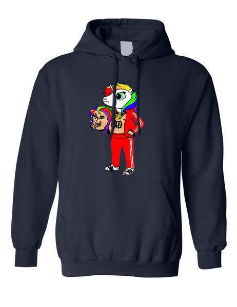 Adult Hoodie 69 Unicorn 6ix9ine Cool Sweatshirt Trending Fans Gift