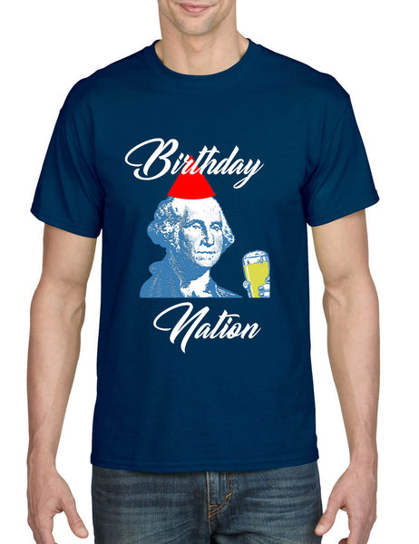 Men's T Shirt Birthday Nation 4th Of July Party Trendy USA Shirt