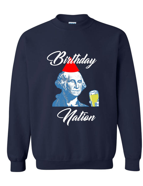Adult Sweatshirt Birthday Nation Cool 4th Of July USA Party Top