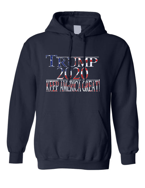 Adult Hoodie Trump 2020 Keep America Great Love USA President Top