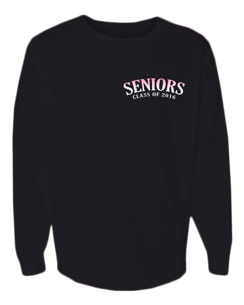 Seniors class of 2016 pink pom print J america shirt - ALLNTRENDSHOP - 2