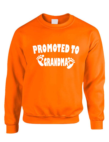 Adult Sweatshirt Promoted To Grandma New Baby Announcement Idea