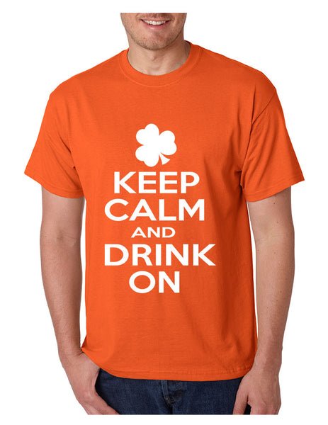 Keep calm and drink on Men T-shirt saint patricks day - ALLNTRENDSHOP - 1