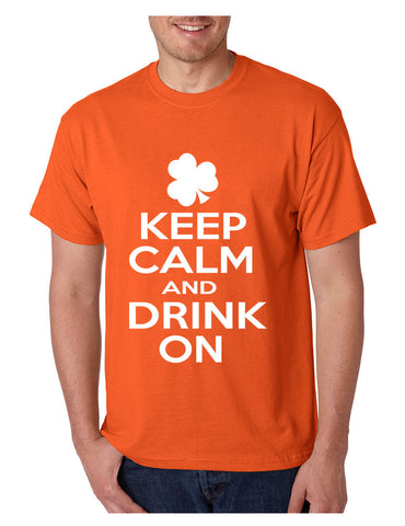 Keep calm and drink on Men T-shirt saint patricks day - ALLNTRENDSHOP - 1
