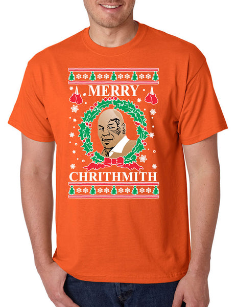 Men's T Shirt Merry Christhmith Mike Tyson Ugly Xmas Boxer Gift Idea