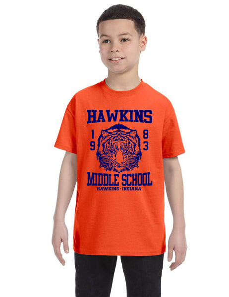 Kids Youth T Shirt Hawkins Middle School 1983 Trendy Tee Gift