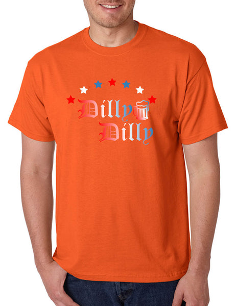 Men's T Shirt Dilly Dilly 4th Of July Trending Cheers Love USA Flag