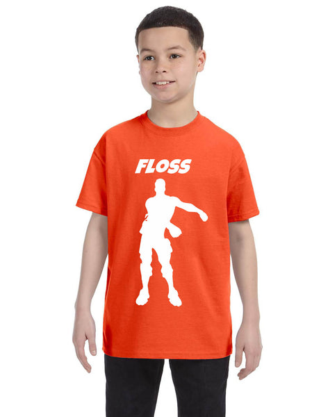 Kids Youth T Shirt Floss White Trendy Floss Dance Shirt Cute Gift