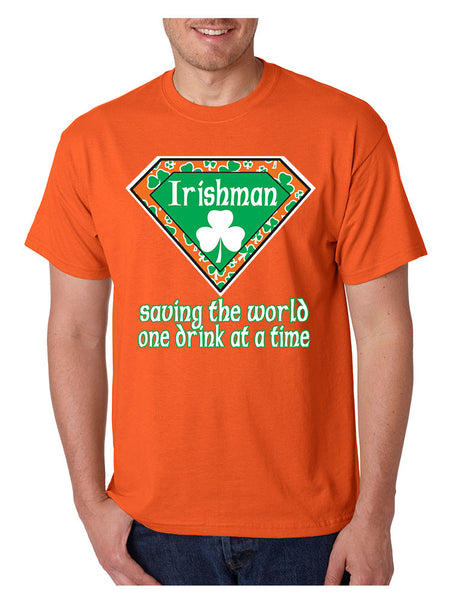 Irishman saving the world st patricks men t-shirt - ALLNTRENDSHOP - 4