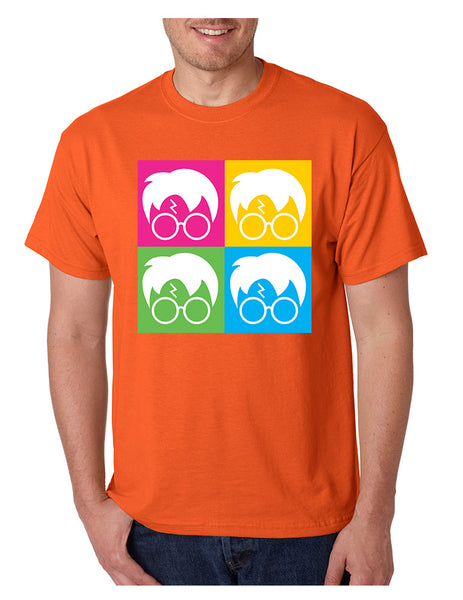 Men's T Shirt 4 Faces Harry Glasses Scar Cool Popular Tee Shirt - ALLNTRENDSHOP - 3