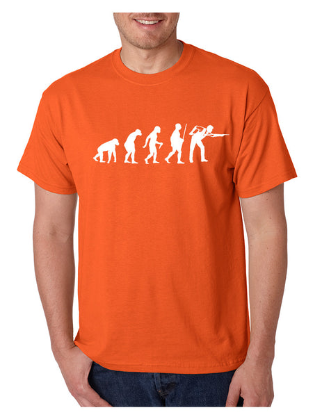 Men's T Shirt Pool Snooker Evolution Funny Billiards T Shirt
