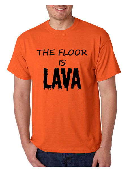 Men's T Shirt The Floor Is Lava Game Popular Hot Tee Funny Gym