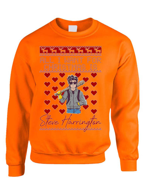 All I Want For Christmas Is Steve Stranger Xmas Adult Sweatshirt