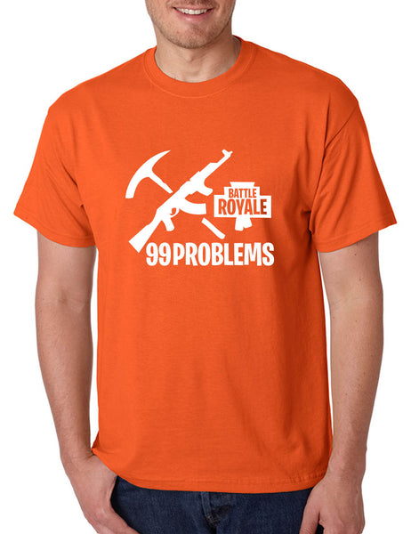 Men's T Shirt Battle Royale 99 Problems Popular Game Lover Gift