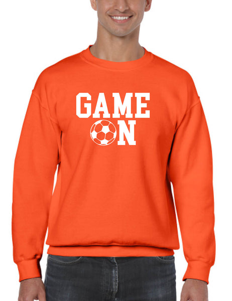 Adult Sweatshirt Game On Soccer Shirt Team Gift Love Sport Fans Top