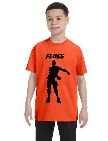 Kids Youth T Shirt Floss Black Trendy Floss Dance Tee Flossing Dancer
