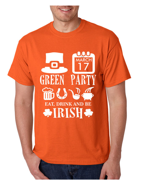 Men's T Shirt Green Party St Patrick's Day Shirt Drunk Tee