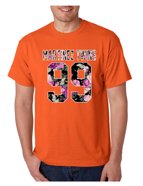 Men's T Shirt Martinez Twins 99 Flower Print Cool Trendy TShirt
