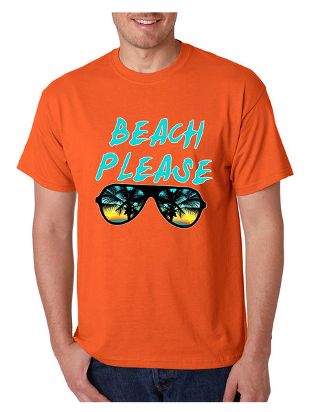 Men's T Shirt Beach Please Love Summer Vacation Beachwear