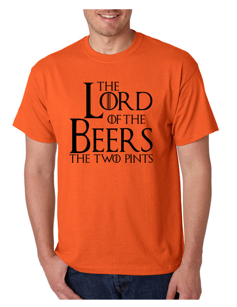 Men's T Shirt The Lord Of The Beers Two Pints Funny T Shirt