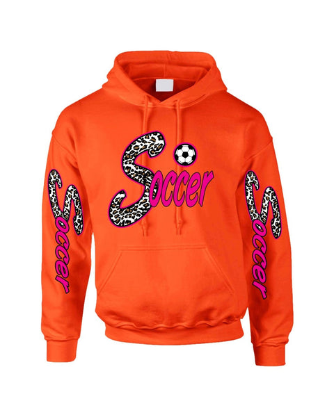 Soccer White Leopard women's Hoodies - ALLNTRENDSHOP - 4