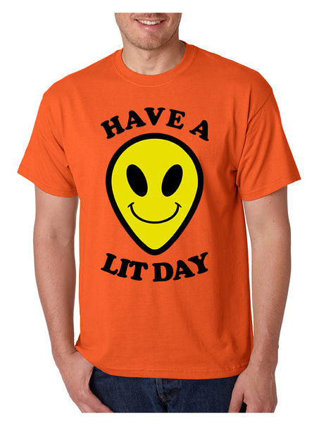 Men's T Shirt Have A Lit Day Funny Tee Humor Shirt Cool Top