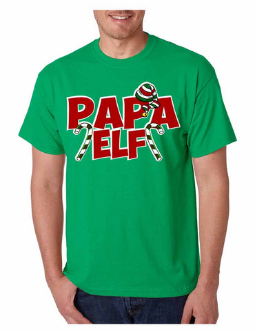 Men's T Shirt Papa Elf Ugly Christmas Cool Holiday Gift Idea - ALLNTRENDSHOP