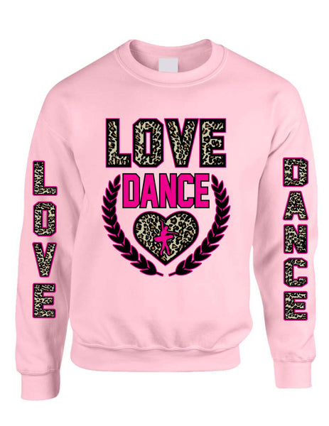 Love Dance Leopard womens Sweatshirts - ALLNTRENDSHOP - 3