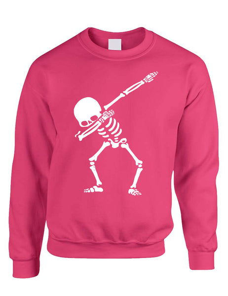 Adult Sweatshirt Dabbing Skeleton Top Hip Hop Dabbing Skull Shirt Dab