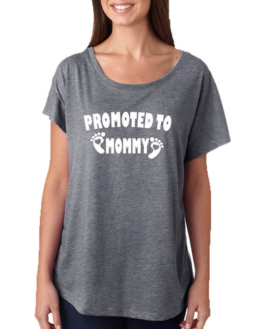 Women's Dolman Promoted To Mommy To Be Baby Announcement Gift