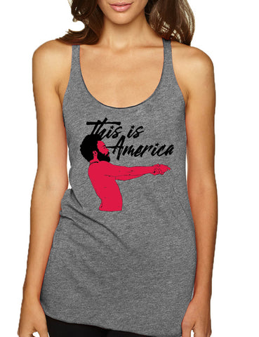 Women's Tank Top This Is America Trendy Shirt Cool Top Popular Gift