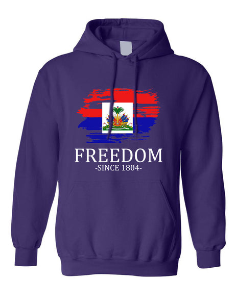 Adult Hoodie Haiti Freedom Since 1804 Haitian Top Love Haiti Gift