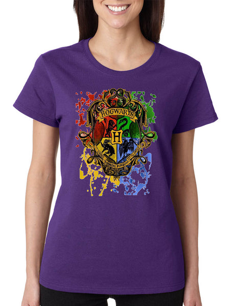 Women's T Shirt Hogwarts Splash Ugly Christmas Fans Gift Holiday Tee