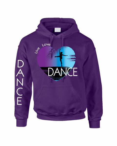 Adult Hoodie Dance Art Purple Print Love Cute Top Nice Gift - ALLNTRENDSHOP - 3