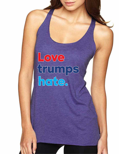 Women's Tank Top Love Trumps Hate Donald Trump Top - ALLNTRENDSHOP - 5
