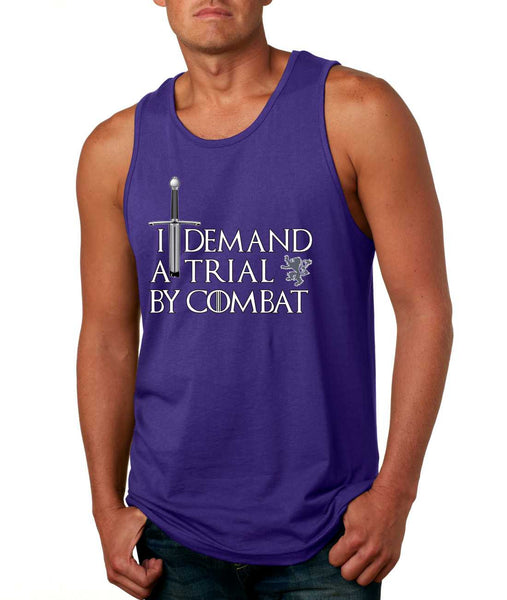 Men's Tank Top I Demand A Trial By Combat Cool Top - ALLNTRENDSHOP - 3