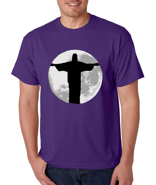 Men's T Shirt Moon Jesus T Shirt Cool Stuff Love Jesus - ALLNTRENDSHOP - 5