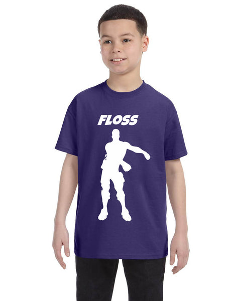 Kids Youth T Shirt Floss White Trendy Floss Dance Shirt Cute Gift