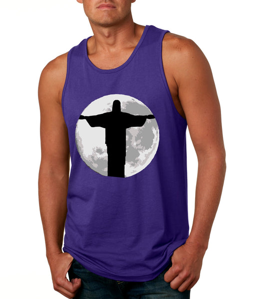 Men's Tank Top Moon Jesus T Shirt Cool Stuff - ALLNTRENDSHOP - 5