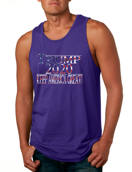 Men's Tank Top Trump 2020 Keep America Great USA President Elect Top