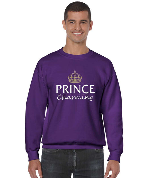 Men's Crewneck Prince Charming Cool Funny Humor Top - ALLNTRENDSHOP - 3